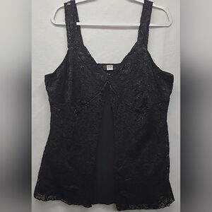 Vintage‎ Studio 1940 Tank Top 22 / 24 Baby Doll Goth Vamp Witchy